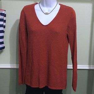 Old Navy - M - Rust orange textured sweater